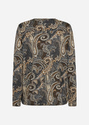 Felicity Paisley Blouse - Black