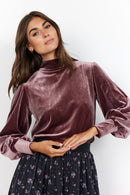 Hera2 Blouse - Wine Red