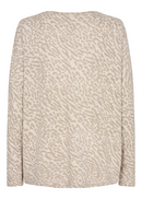 Biara 94 Round Neck Blouse - Cream Melange