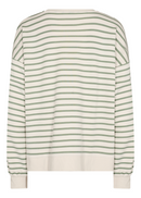 Barni 14 Stripe Sweater - Moss Green