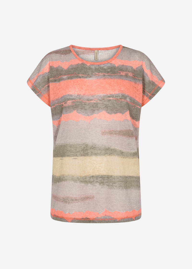 Aretha 33 T-Shirt - Coral Haze