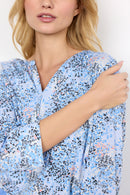 Felicity AOP Blouse - Bright Blue