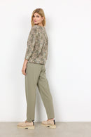 Felicity AOP Blouse - Dusky Green