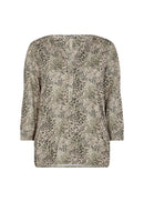 Felicity AOP Blouse - Dusky Green