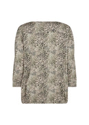 Felicity AOP Blouse - Dusky Green