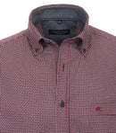 Short Sleeve Print Shirt - Red