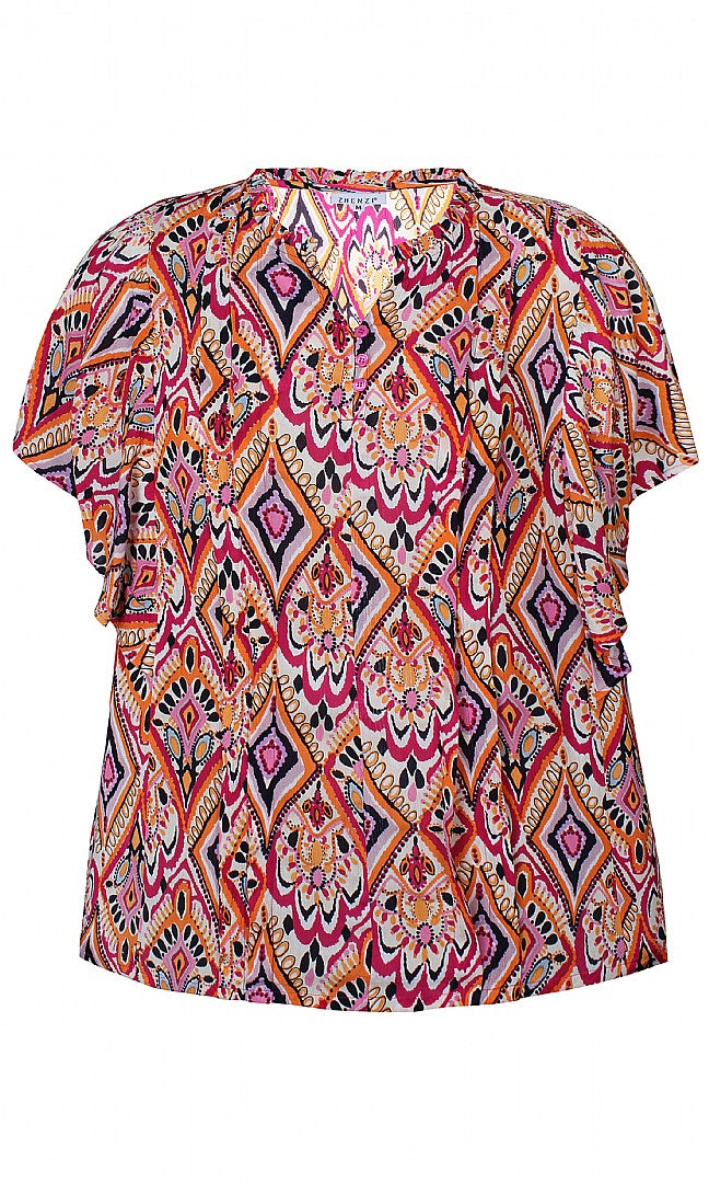 PRINT BLOUSE - Zni3499