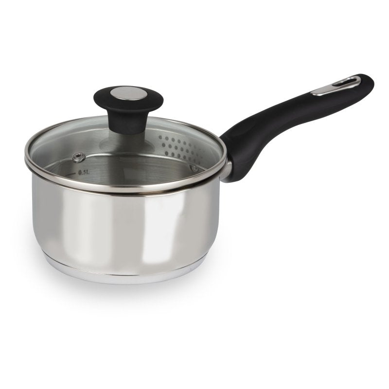Stainless Steel 14cm Saucepan With Draining Lid