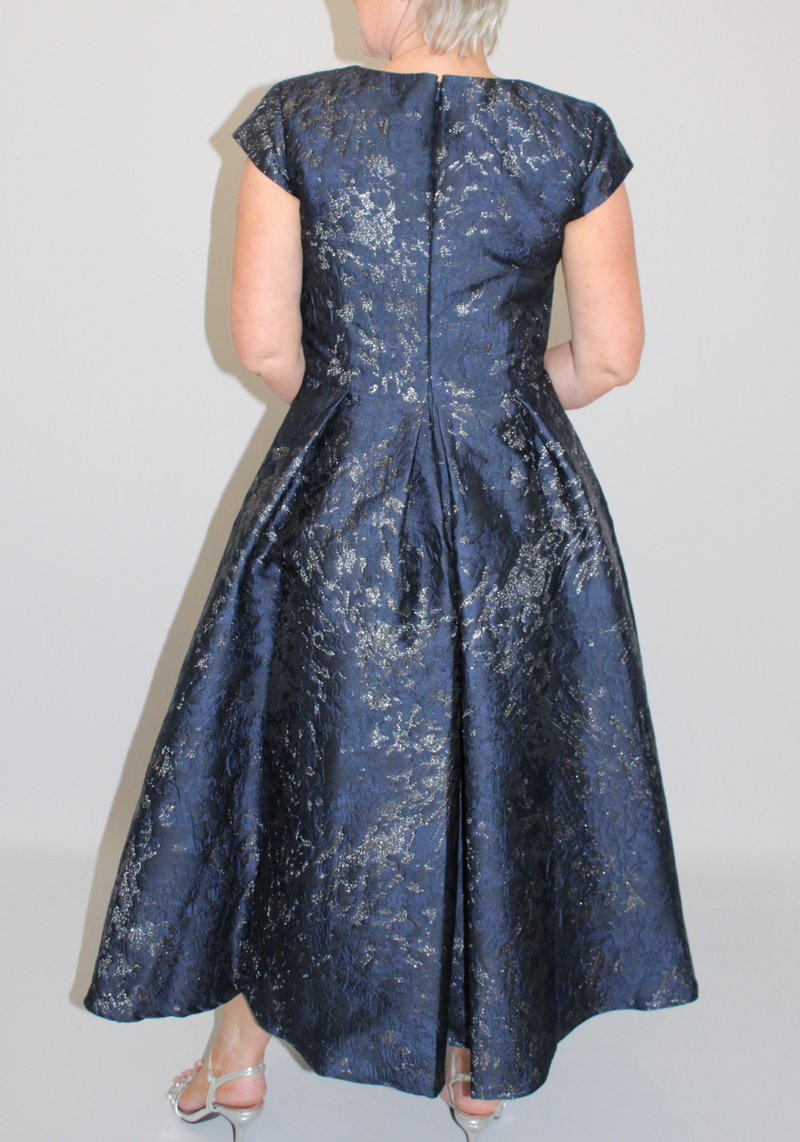 Cap Sleeve Dress - Navy