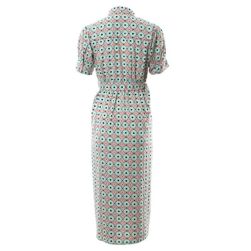 Blossom Shirt Dress - Green