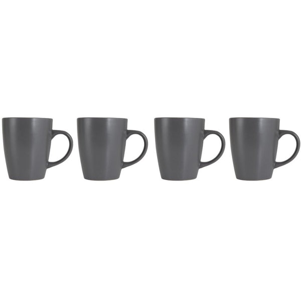 Amalfi Set of 4 Mugs - Charcoal