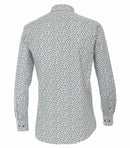 Print Leisure Long Sleeve Shirt - Light Blue