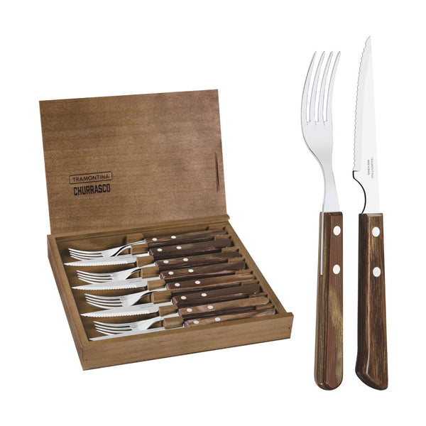 Churrasco 8 Piece Steak and Pizza Cutlery Set
