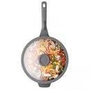 Leo 28cm Non Stick Wok With Lid
