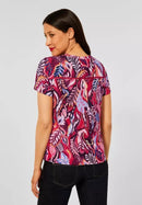 Printed Jersey Tunic - Cherry Red