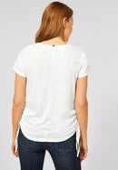 Flower Circle T-shirt - Burnt Out/regatta Blue