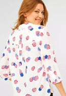 Dot Print Blouse - Vanilla White