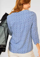 Minimal Print Blouse - Vanilla White