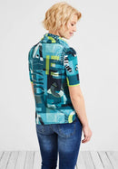 All Over Print Shirt - Teal Blue