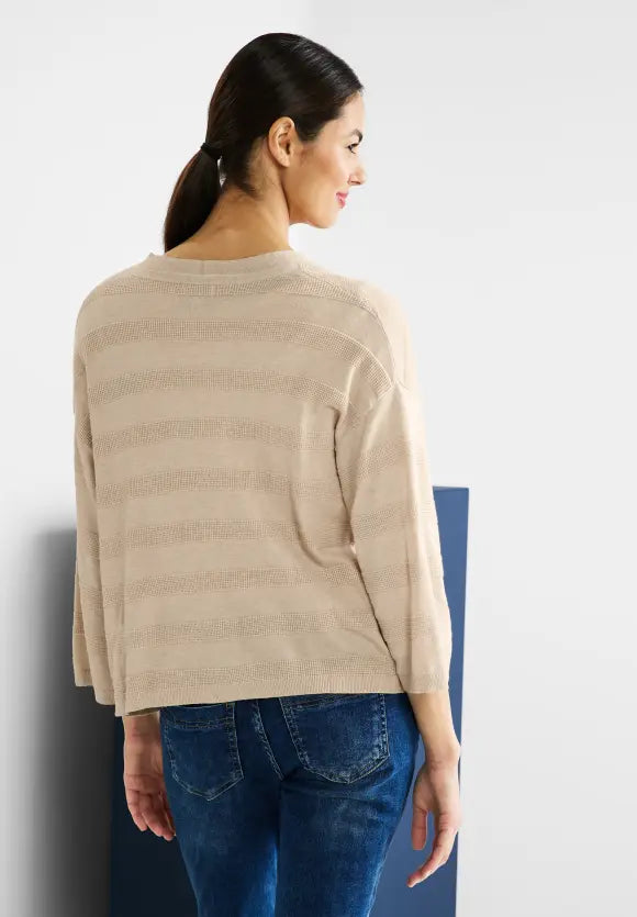 Kimono Structure Cardigan - Light Smooth Sand