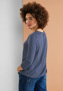 Print Jersey Shirt - Deep Blue