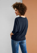 Stripe Dessin Shirt - Deep Blue