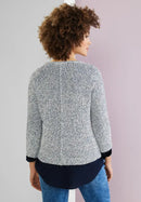 Tapeyarn Dolman Jumper - Deep Blue