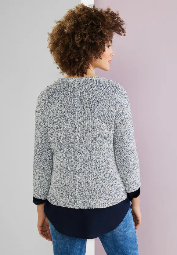Tapeyarn Dolman Jumper - Deep Blue