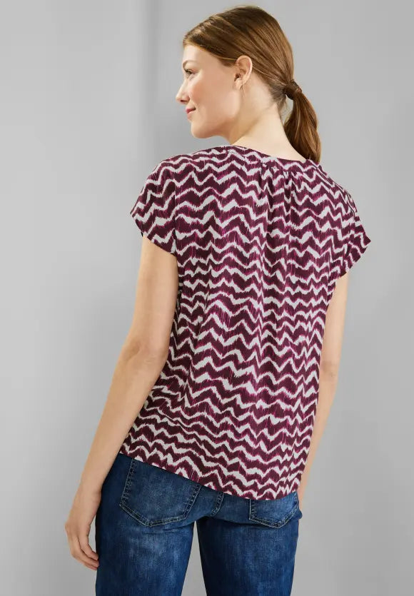 Splitneck Shirtblouse - Tamed Berry