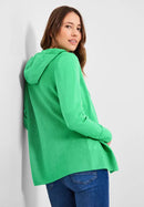 Structure Open Hoody Cardigan - Smash Green