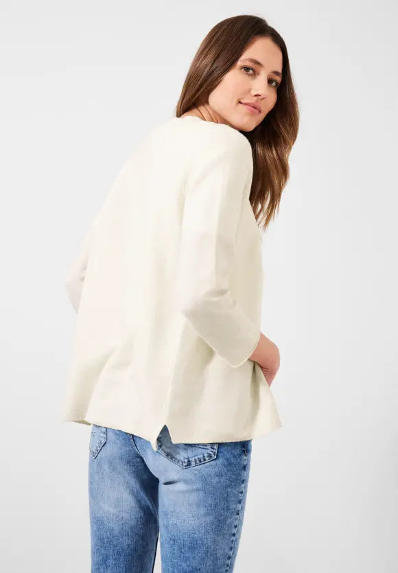 Buttoned Cardigan - Raw Sand Beige