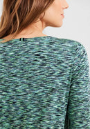 Multicolor Melange Shirt - Green Melange