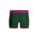 Bamboo Boxer - Khaki/cerise Band