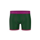 Bamboo Boxer - Khaki/cerise Band