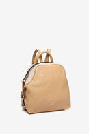 Premium Leather Backpack - Camel
