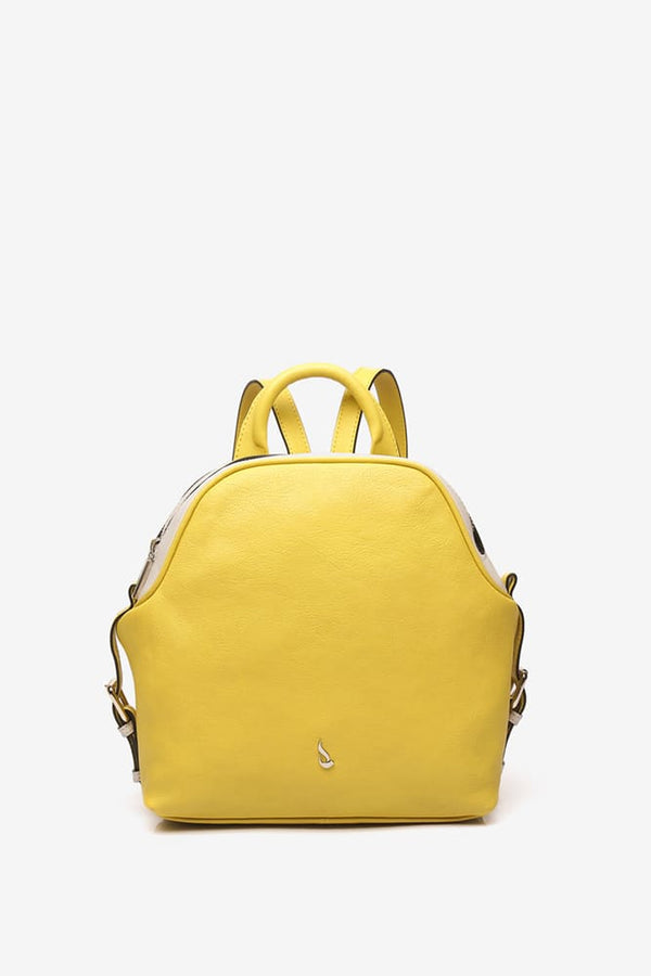 Premium Leather Backpack - Yellow
