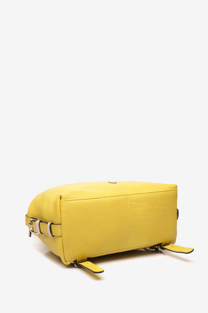 Premium Leather Backpack - Yellow