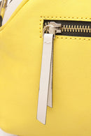 Premium Leather Cross Body - Yellow