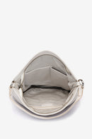 Braided Leather Hobo - Beige