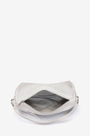 Braided Leather Bowling Bag - Beige