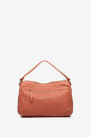 Braided Leather Bowling Bag - Orange