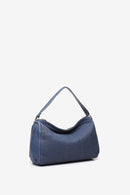 Braided Leather Bowling Bag - Blue