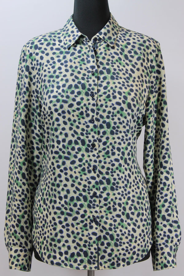 Neck Detail Blouse - Green