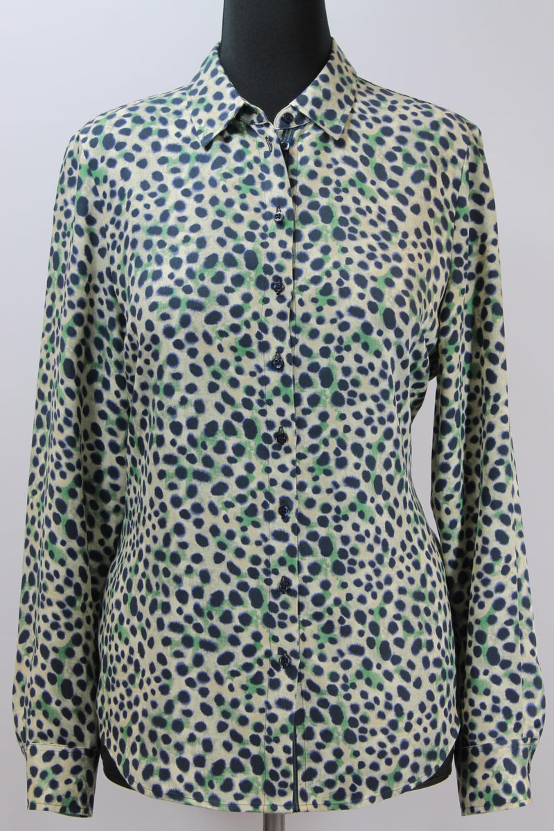 Neck Detail Blouse - Green
