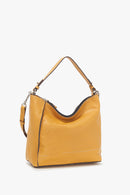 Small Leather Hobo - Yellow