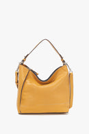 Small Leather Hobo - Yellow