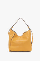 Small Leather Hobo - Yellow