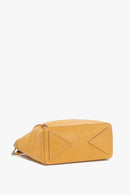 Small Leather Hobo - Yellow