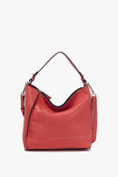 Small Leather Hobo - Red