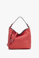 Small Leather Hobo - Red